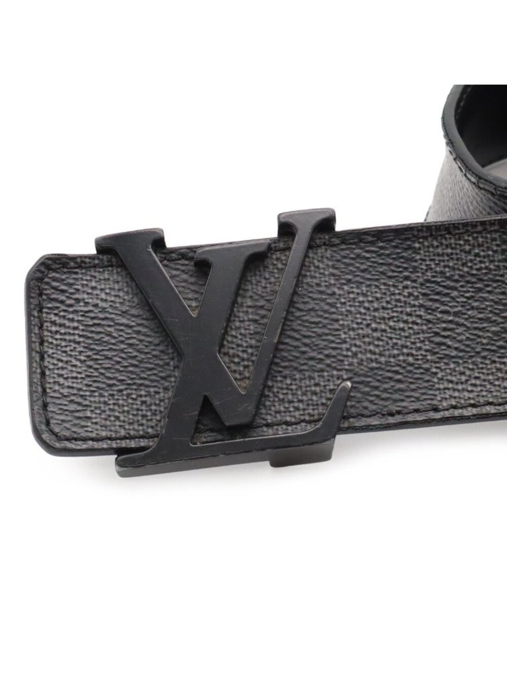 Louis Vuitton Damier Graphite Ceinture LV Initial 40 Belt 95 - Picture 3 of 9